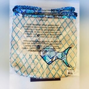 Vera Bradley Beach Crossbody Bag Go Fish Blue New W Tags $69.00